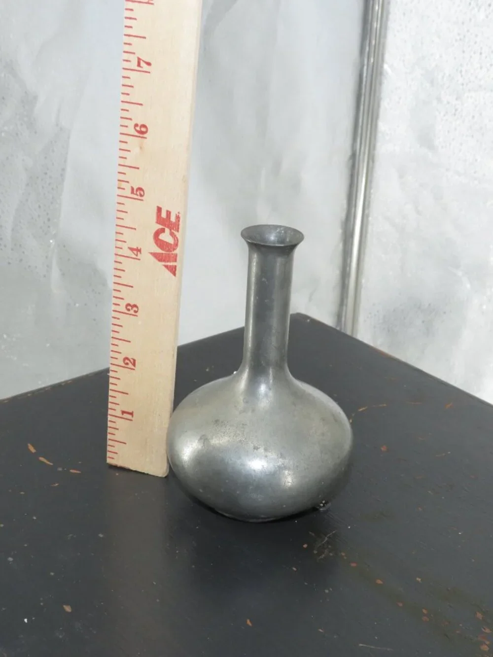 Vintage Pewter Bud Vase Royal Holland Daalderop Silver Gray Small 5 Inch Dutch